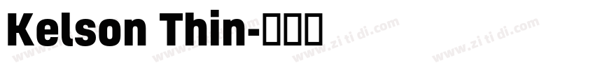 Kelson Thin字体转换